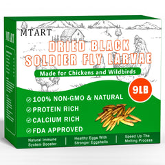 MTART BSF larvae treat packaging in resealable bag for easy feeding at home