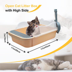 MUYG semi-enclosed open-air litter tray promotes airflow and odor control
