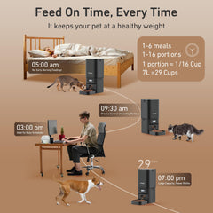 MUBBI feeder desiccant bag system helps keep kibble dry and fresh.