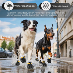 MUFEW dog shoes waterproof exterior fabric protects paws from moisture