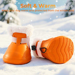 MUFEW dog shoes waterproof winter boot shields paws from snow and moisture