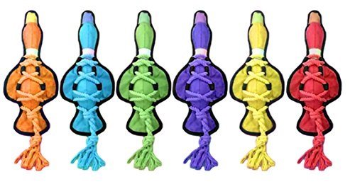 Multipet Cross Ropes Duck toy shown for tug-and-play sessions.