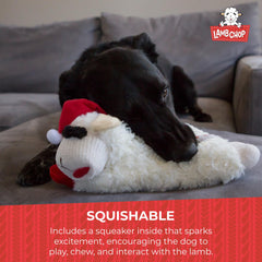 Multipet Lamb Chop soft plush is ideal for cuddling and comforting dogs.