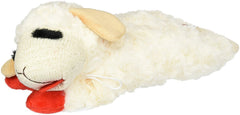 Multipet Lambchop plush dog toy 10-inch body ready for fetch and cuddling