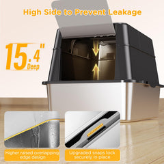 Mutrelenx XL cat litter-box top-entry shows privacy and containment for active jumpers