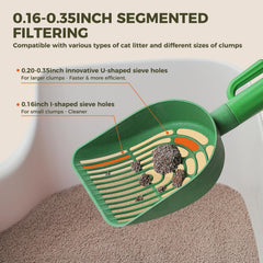 MUTTROS ABS handle offers durable, comfortable grip for frequent scooping sessions