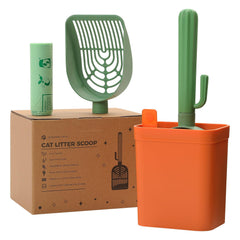 MUTTROS cactus cat scooper plant design enhances decor while simplifying cleanup