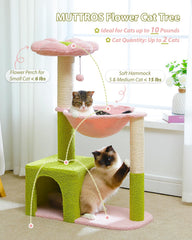 MUTTROS Flower Cat Tree hammock for lounging and relaxation