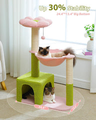 MUTTROS Flower Cat Tree sisal posts for claw maintenance