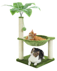 MUTTROS small cat tree hammock top perch—cozy lounging for cats.