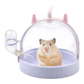 MUYG hamster cage purple water bottle view for travel hydration