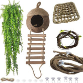 MUUG lizard coco den hut provides natural coconut hide for cozy gecko retreats.