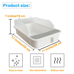 MUYG Small Cat Litter Box with Low Entrance enables kitten access