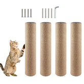 MUYG 4-pack cat scratching post replacement for indoor use, preserves furniture