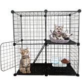 MUYG DIY Cat Cage assembly views for quick setup and flexible pet spaces.