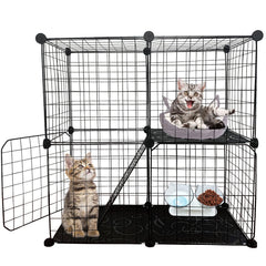 MUYG DIY Cat Cage assembly views for quick setup and flexible pet spaces.