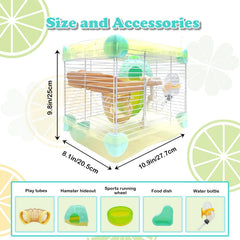 MUYG hamster cage water bottle enables easy hydration during cage activities.