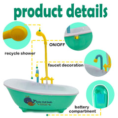 MUYG Parrot Automatic Bathtub durable plastic construction for long-lasting use.