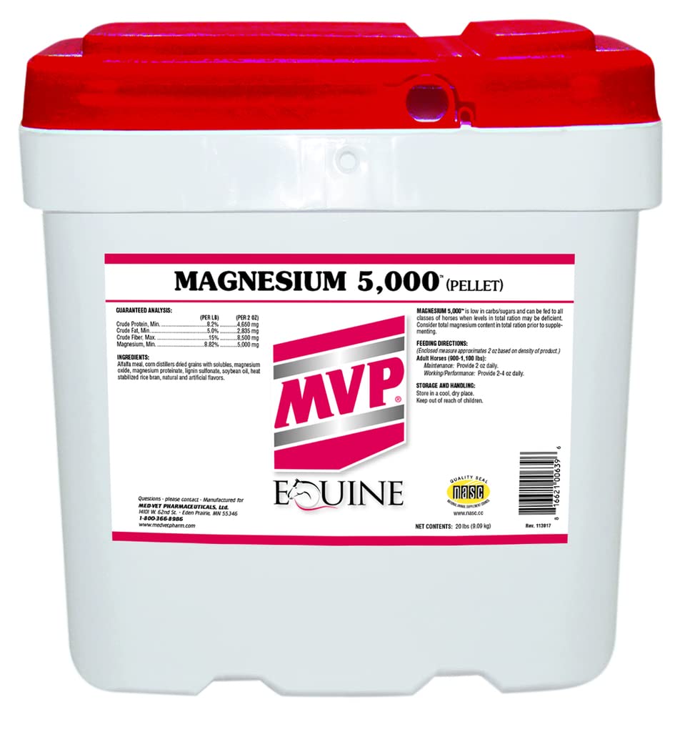 MVP Magnesium 5000 pellets in bulk provide convenient daily feeding support.