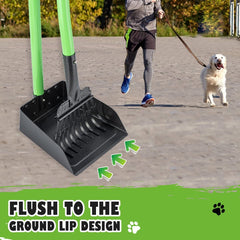 MXF pooper scooper adjustable-handle reaches up to 38 inches for easier use