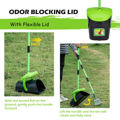 MXF Pooper Scooper bag-clip-system secures bags for mess-free pickup