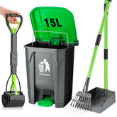 MXF pooper scooper set with 28-inch handle for easy pickup.