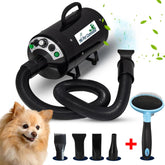 My Pet Command dog dryer quiet operation for calm grooming.