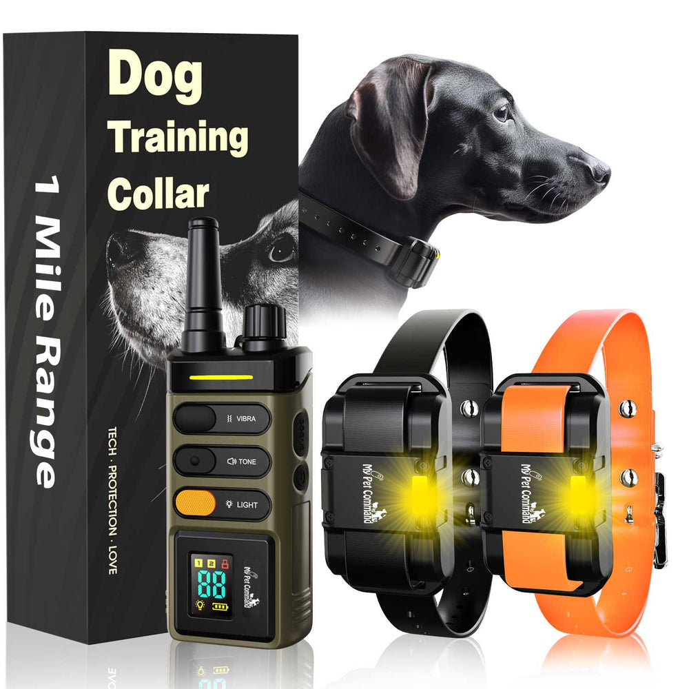 My Pet Command long range collar remote enables training up to a mile with clear control.