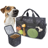 MYDAYS Dog Travel Bag inner compartments keep essentials organized on trips.