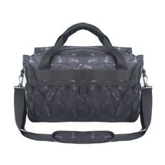 MYDAYS Dog Travel Bag water-resistant nylon protects belongings during outdoor adventures.