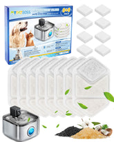 MyfatBOSS cat fountain filter 8+8 pack ready for odor-reducing filtration