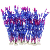 Plantas artificiales MyLifeUNIT para acuario moradas, decorativas y seguras para peces.