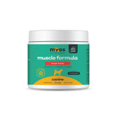 MYOS Canine Muscle Formula bottle front highlighting recovery support for active dogs