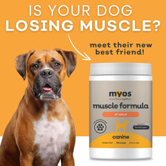 MYOS Canine Muscle Formula ingredients image rich in amino acids and minerals.