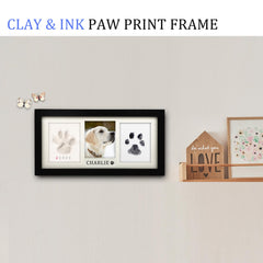 MYPAWLETS paw-print frame kit clay paw close-up showing soft safe impression