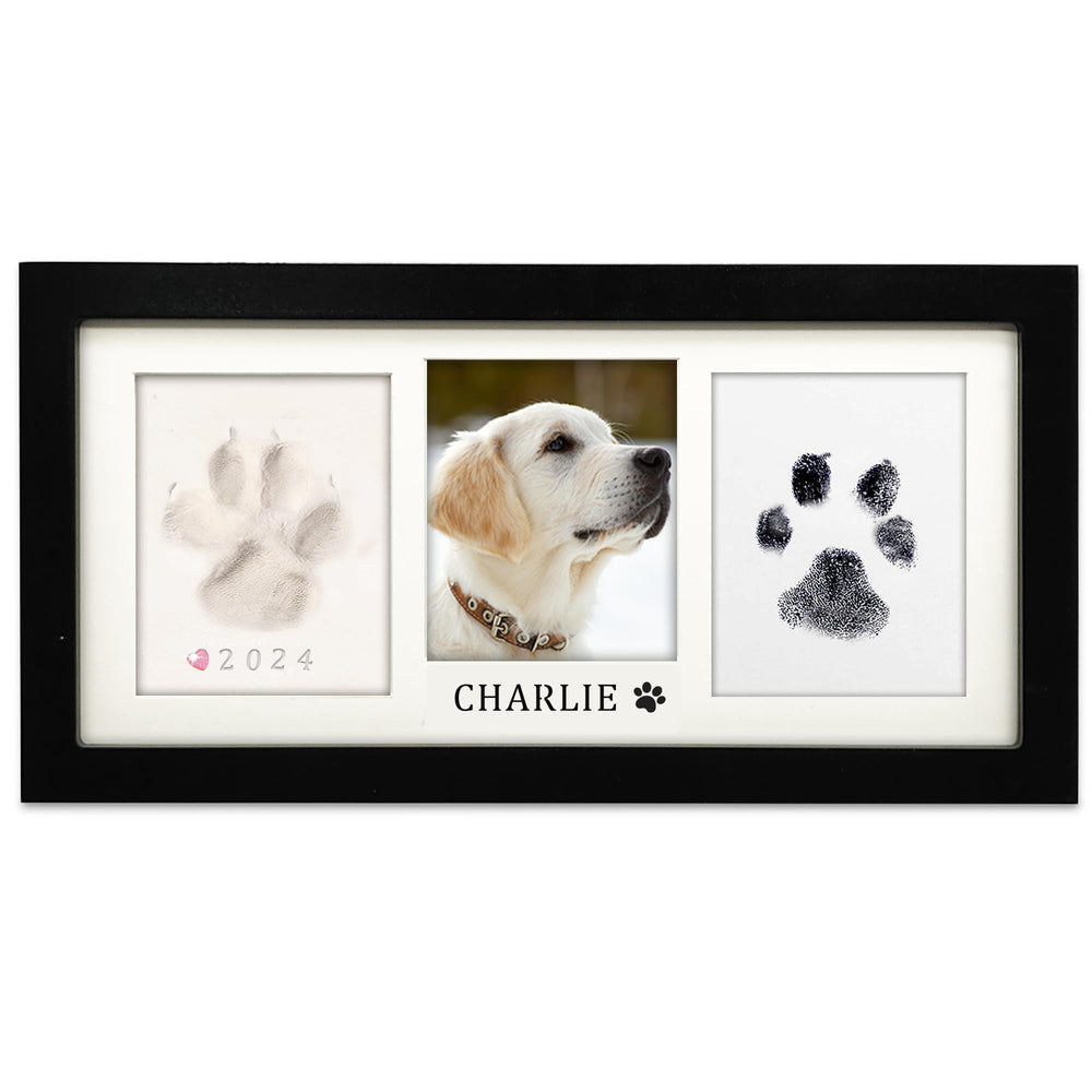 MYPAWLETS paw-print frame kit ink pad close-up highlighting quick clean paw print capture