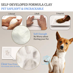MYPAWLETS paw-print frame kit pet memorial frame with glass for lasting display