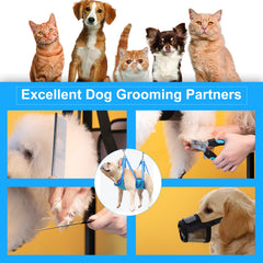 MYPIN grooming harness adjustable loop for precise pet positioning during baths and trims.