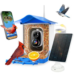 MZniros bird feeder camera front view for real-time birdwatching and instant alerts.