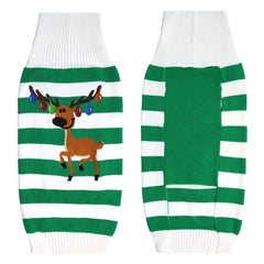 NACOCO dog sweater back view, roomy chest and comfy fit.
