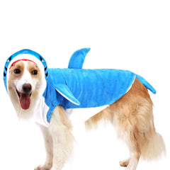 NACOCO Pet Shark Costume cashmere velvet material stays soft and comfy