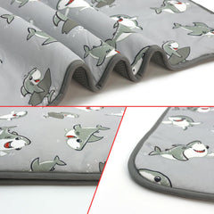 NACOCO cooling mat grey shark material close-up showing durable fabric