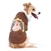NACOCO Thanksgiving Classic Knit Dog Sweater with Elastic High Collar and Belt Hole for easy dressing.