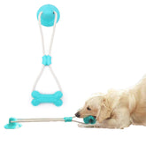 NafuFreedom dog chew suction cup tug blue toy for interactive play and boredom relief