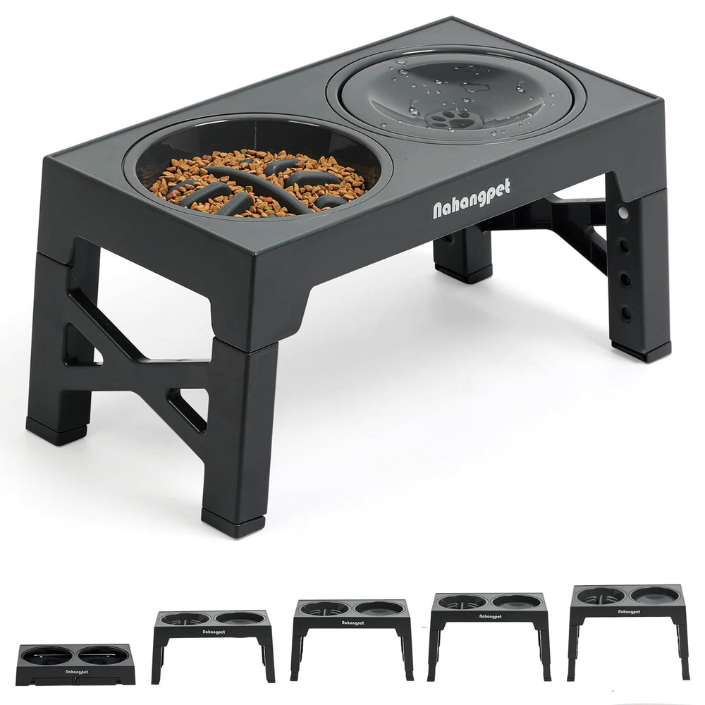 NAHANGPET 2-in-1 elevated bowls with stand for ergonomic feeding.