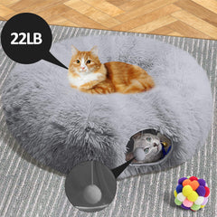 Naielfopet collapsible cat tunnel bed demonstrates easy assembly and compact storage.