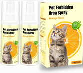 NAKESY cat deterrent spray bottle demonstrates pet-safe furniture protection