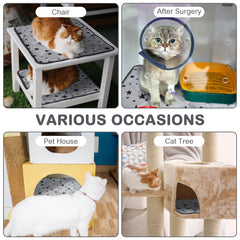 Namalu four-pack self-warming pads close-up fluffy fleece texture