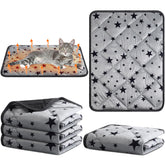 Namalu self warming cat bed star pattern pack assembled for cozy naps