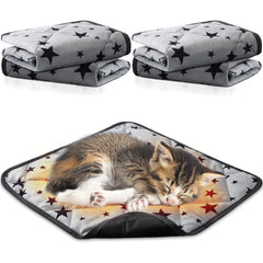 Namalu self-warming cat bed star pattern top view with cozy warmth
